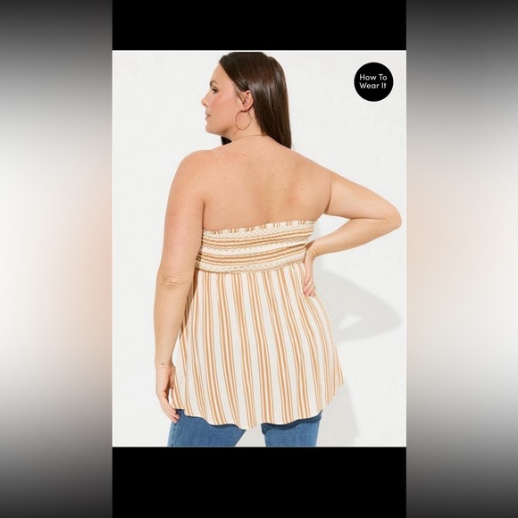 Torrid brand new strapless top size 0X - Picture 3 of 13
